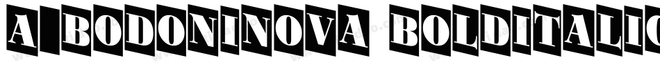 a_BodoniNova BoldItalic字体转换